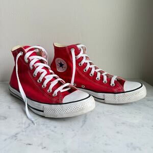 Converse Chuck Taylor All Star Red High Top Sneakers Unisex 9/11